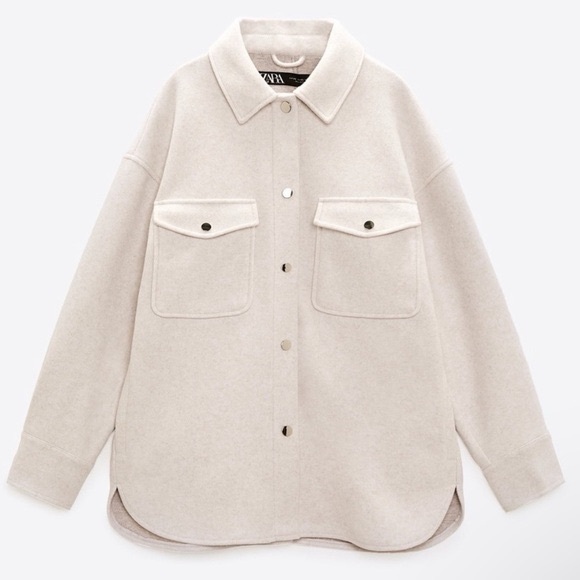 Zara Jackets & Blazers - Zara Soft-Touch Overshirt Oversized Shacket